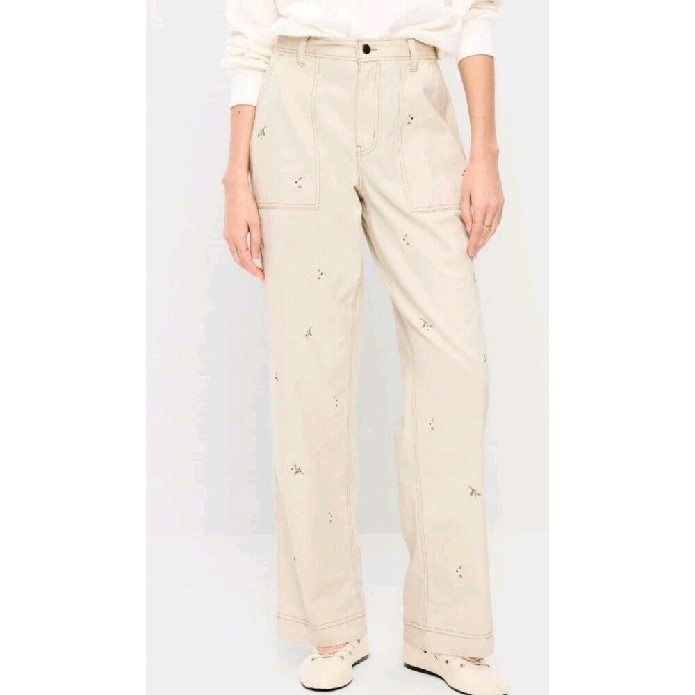 NWT Women's Old Navy High Waist Straight Ankle Pants Size 8 Daisy Carpenter...